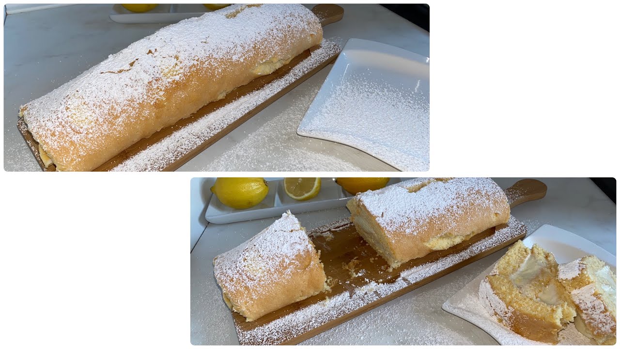 Brazo gitano de limón 🍋 | رولي بالليمون سهل التحضير