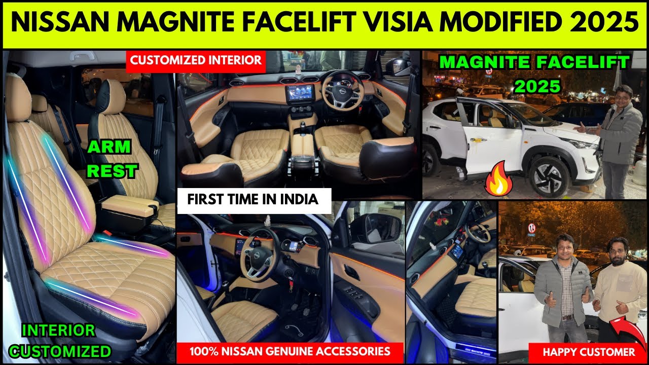 nissan magnite facelift visia modification 2025 ✅Magnite Modified 2025 ✅ karol bagh car modification
