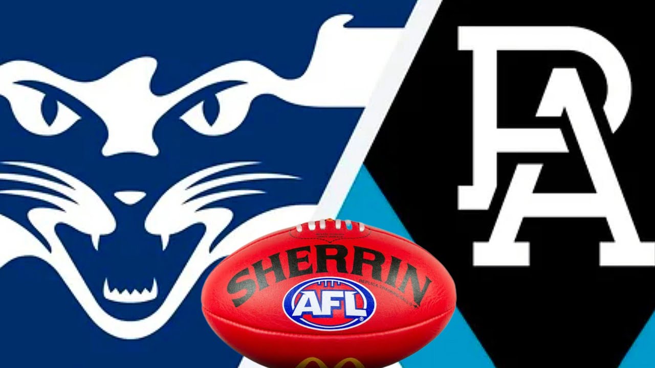 Geelong vs Port Adelaide AFL Football Live from GMHBA Stadium