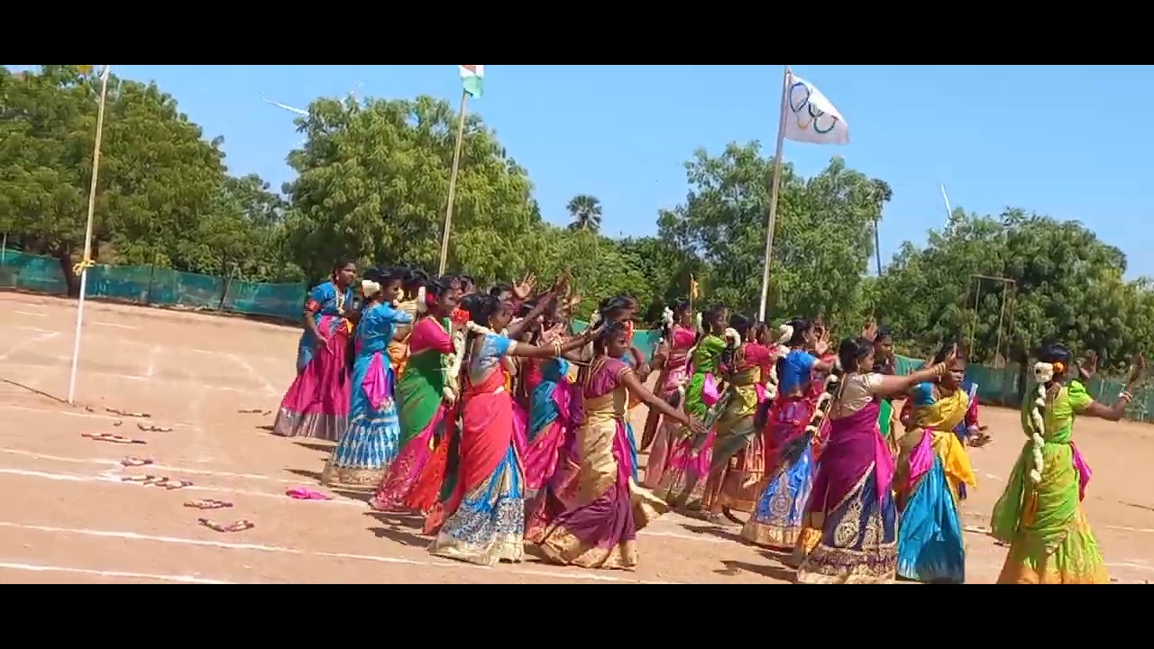 kolattam dance at 26th Sports Day 2024 St.Joseph's Keelamudiman