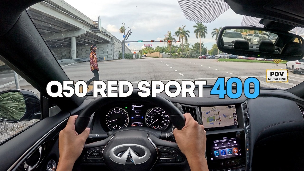 2024 Infiniti Q50 Red Sport 400 POV Drive Silent Review