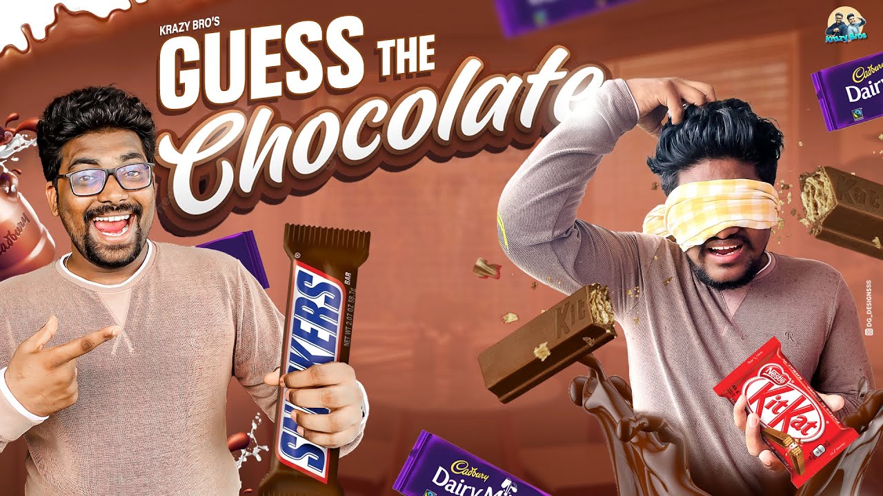 Krazy Bro's Funny Guess The Chocolate challenge | @Kranthi Vlogger @Krazy Tony