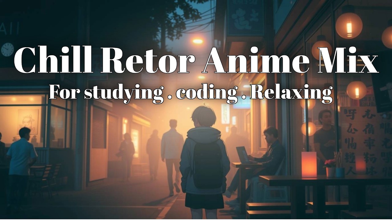 Chill Retro Anime Aesthetic House & R&B Mix for Studying, Coding, and Relaxation | 1 Hour