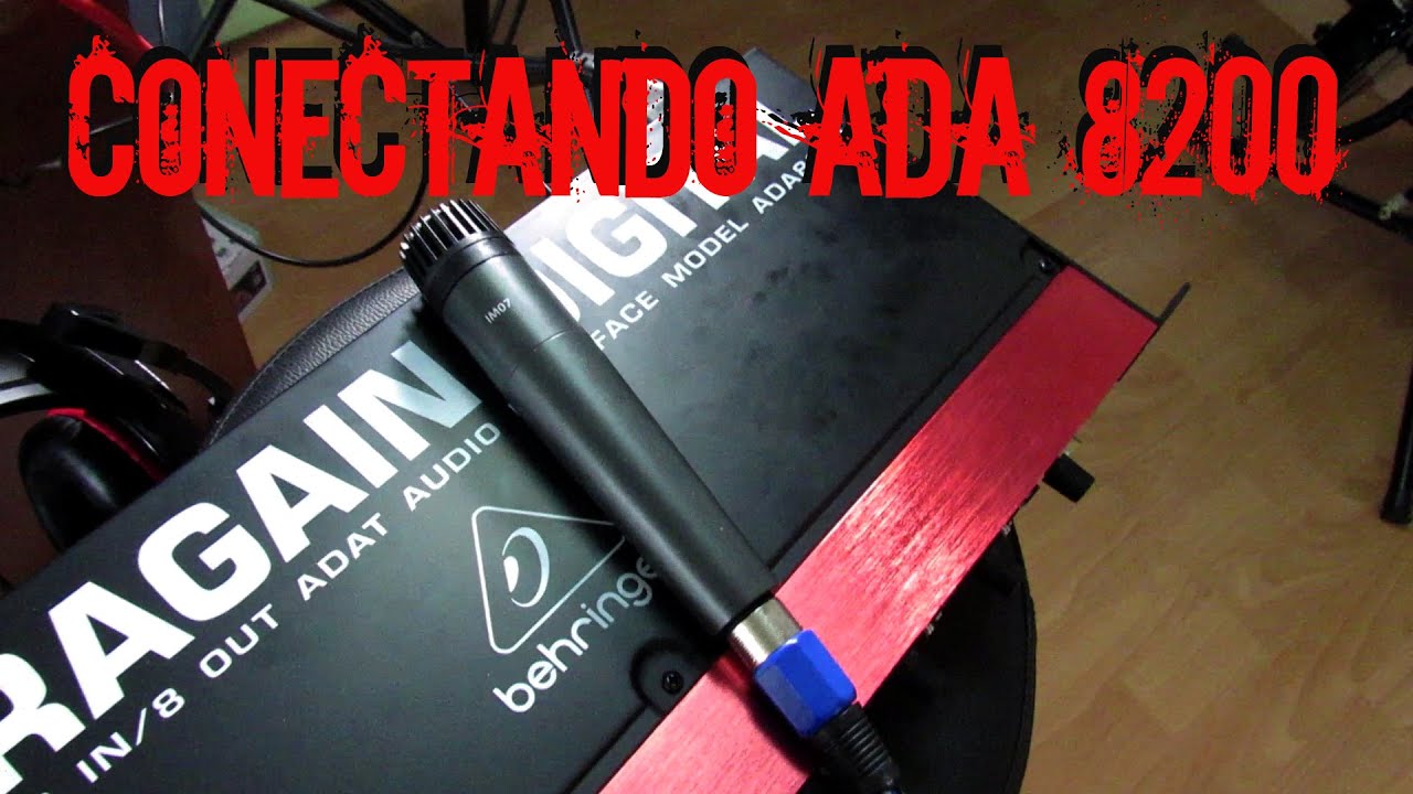 Como conectar el ADA8200 Ultragain al UMC 1820 de Behringer