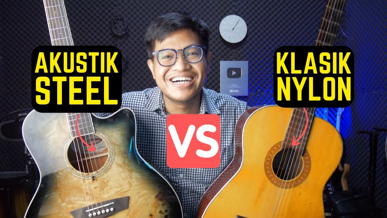 Pemula Sebaiknya Pilih Gitar Classic Nylon Atau Akustik Steel String?
