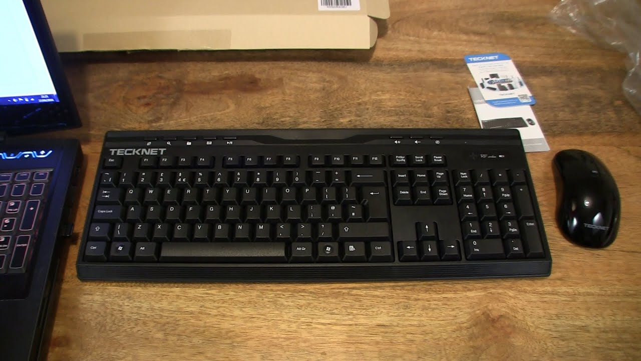 TeckNet X300 2.4Ghz Wireless Multimedia Keyboard and Mouse Combo Set
