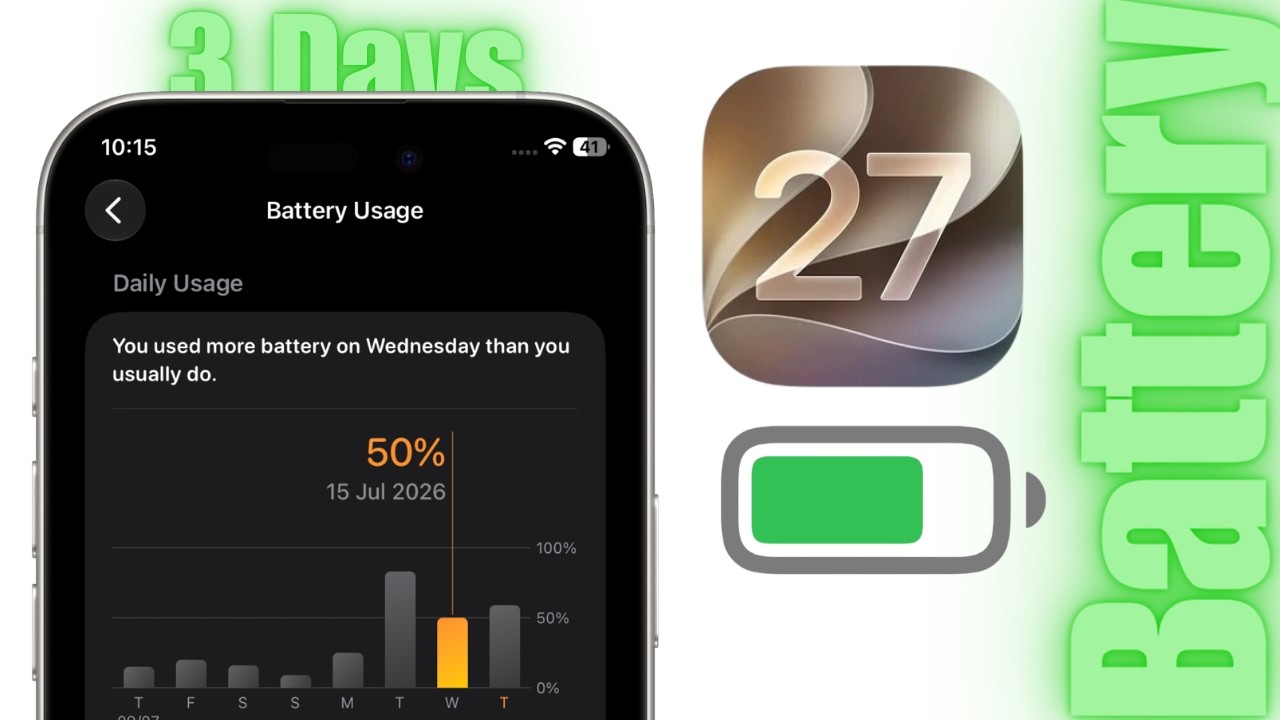 iOS 27 Public Beta 1: время автономной работы и производительность (спустя 3 дня)