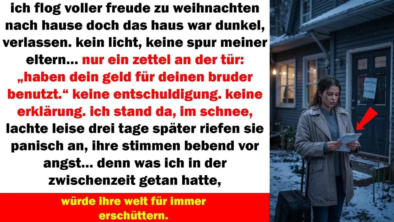 Zu Weihnachten Ließ Meine Familie Mich Im Dunkeln Stehen – 3 Tage Später Flehten Sie Mich An