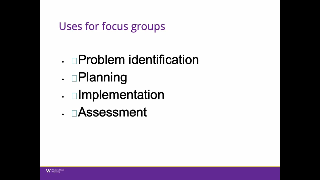 Focus Groups