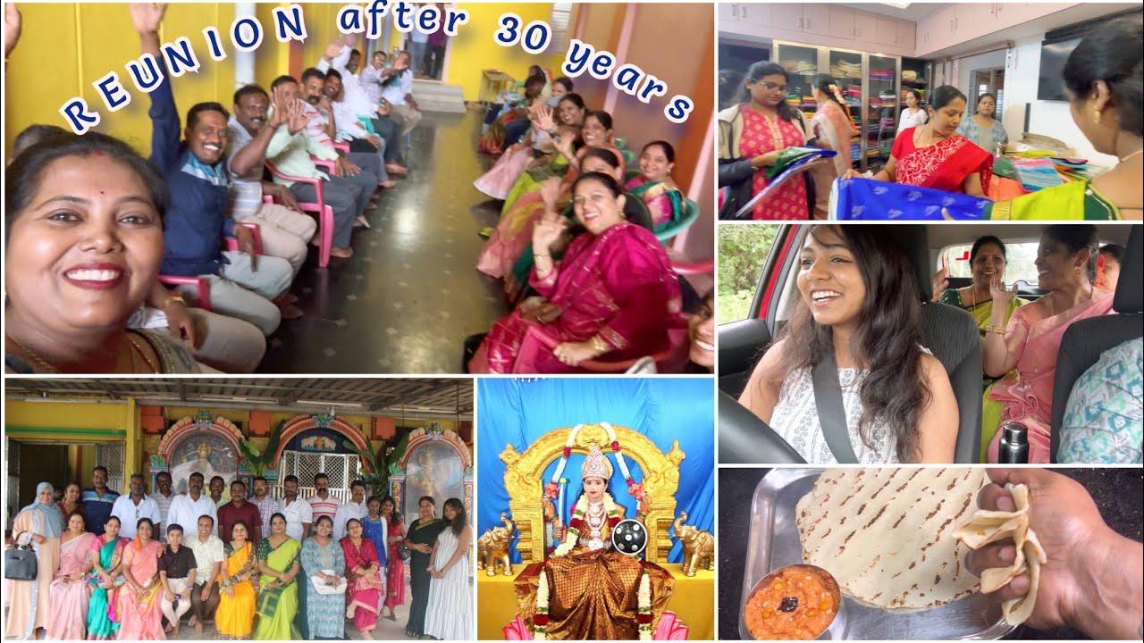 30 ವರ್ಷದ  ನಂತರ REUNION🤩| Half Saree Function| ಹಬ್ಬಕ್ಕೆ ಫ್ರೆಂಡ್ಸ್ ಎಲ್ಲರೂ ಸೇರಿ 🛍️ ಶಾಪಿಂಗ್ ಮಾಡಿದ್ವಿ