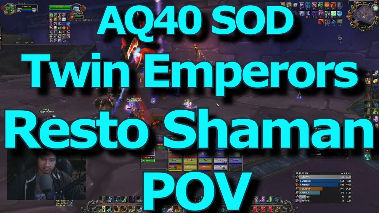 AQ40 SOD World of Warcraft (WOW) Twin Emperors Resto Shaman POV