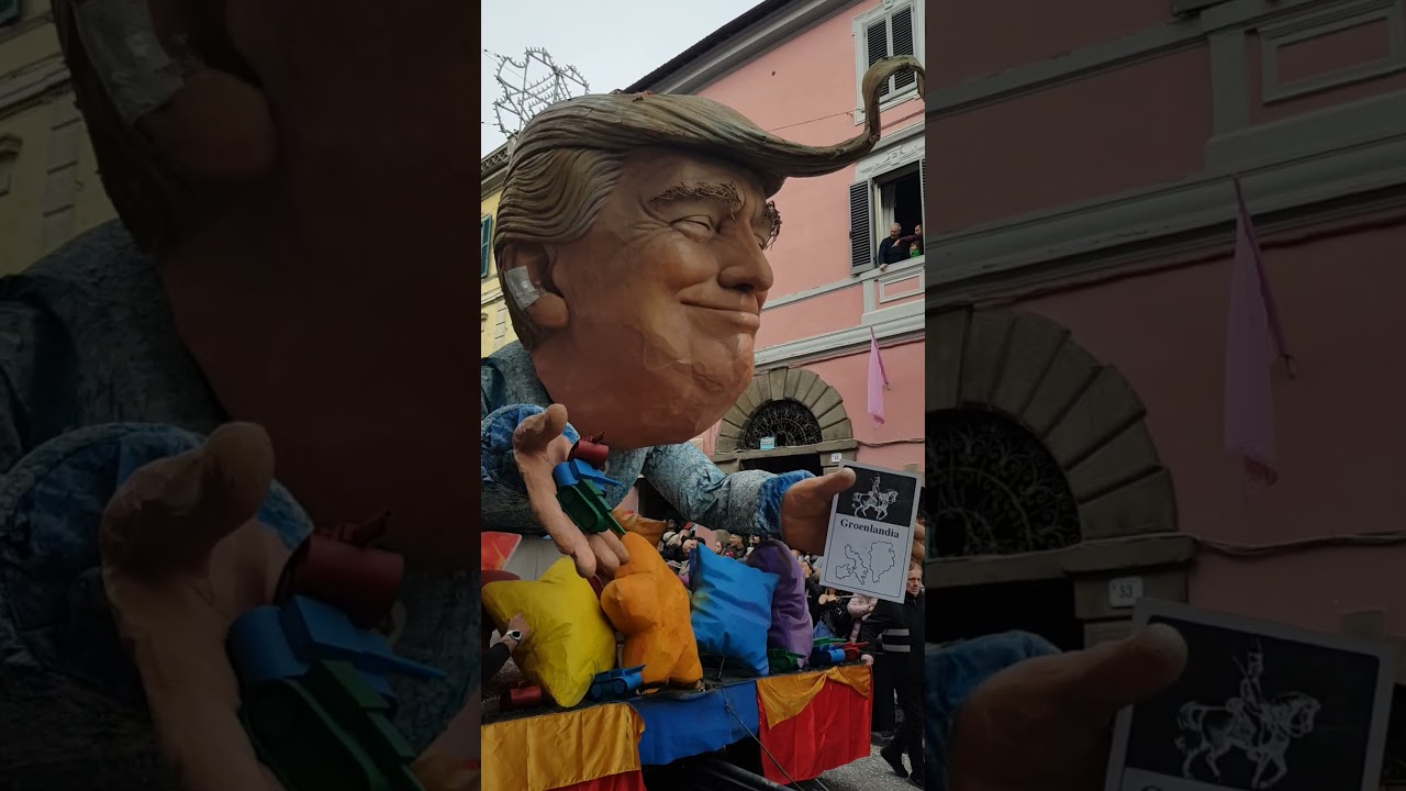 Carnevale di Ronciglione 2025 - Carro allegorico Donald Trump