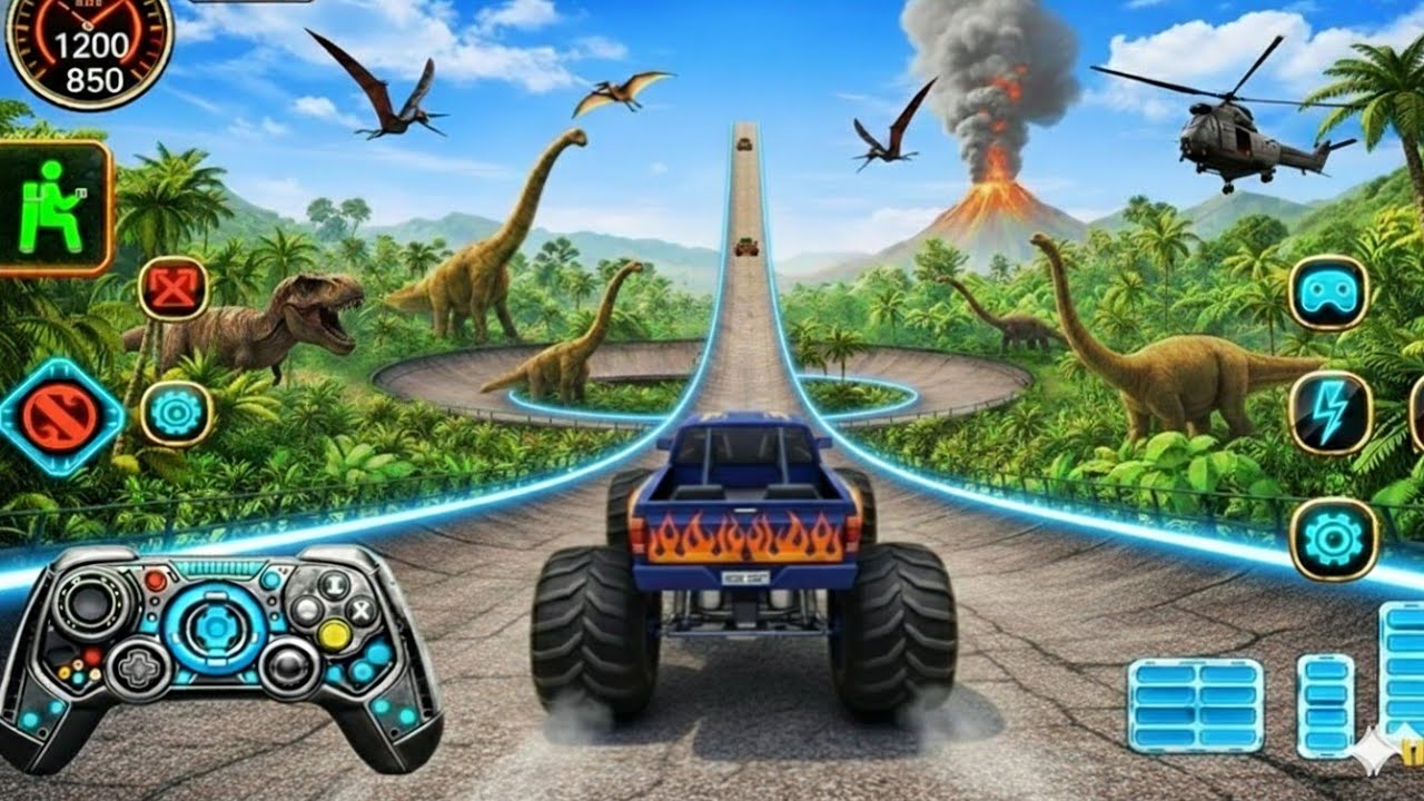 Mega Ramp Monster Truck Stunts – Ultimate GT Racing Challenge | Android Gameplay