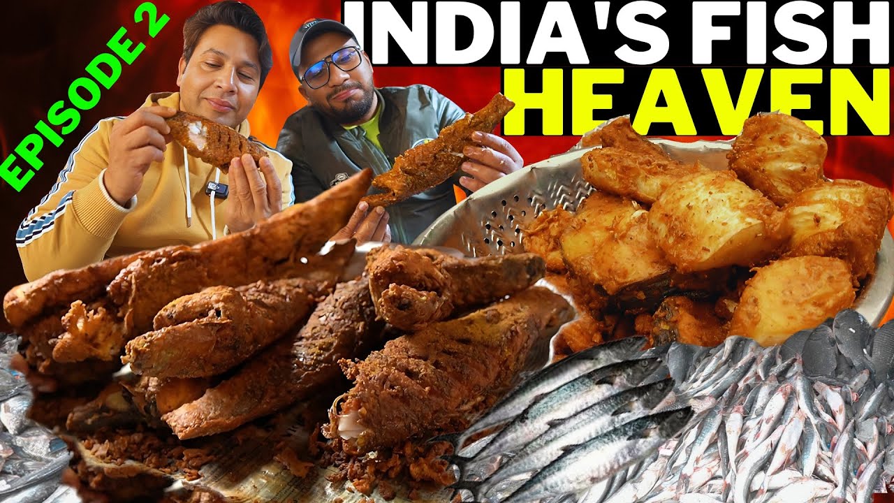 fish fry street food India's fish fry heaven Big fish breakfast early morning ghazipurmandi episode2