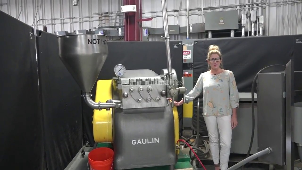 Gaulin Two Stage Stainless Steel Homogenizer Demonstration