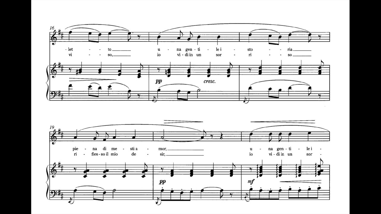 Puccini - Storiella d'Amore (piano accompaniment)