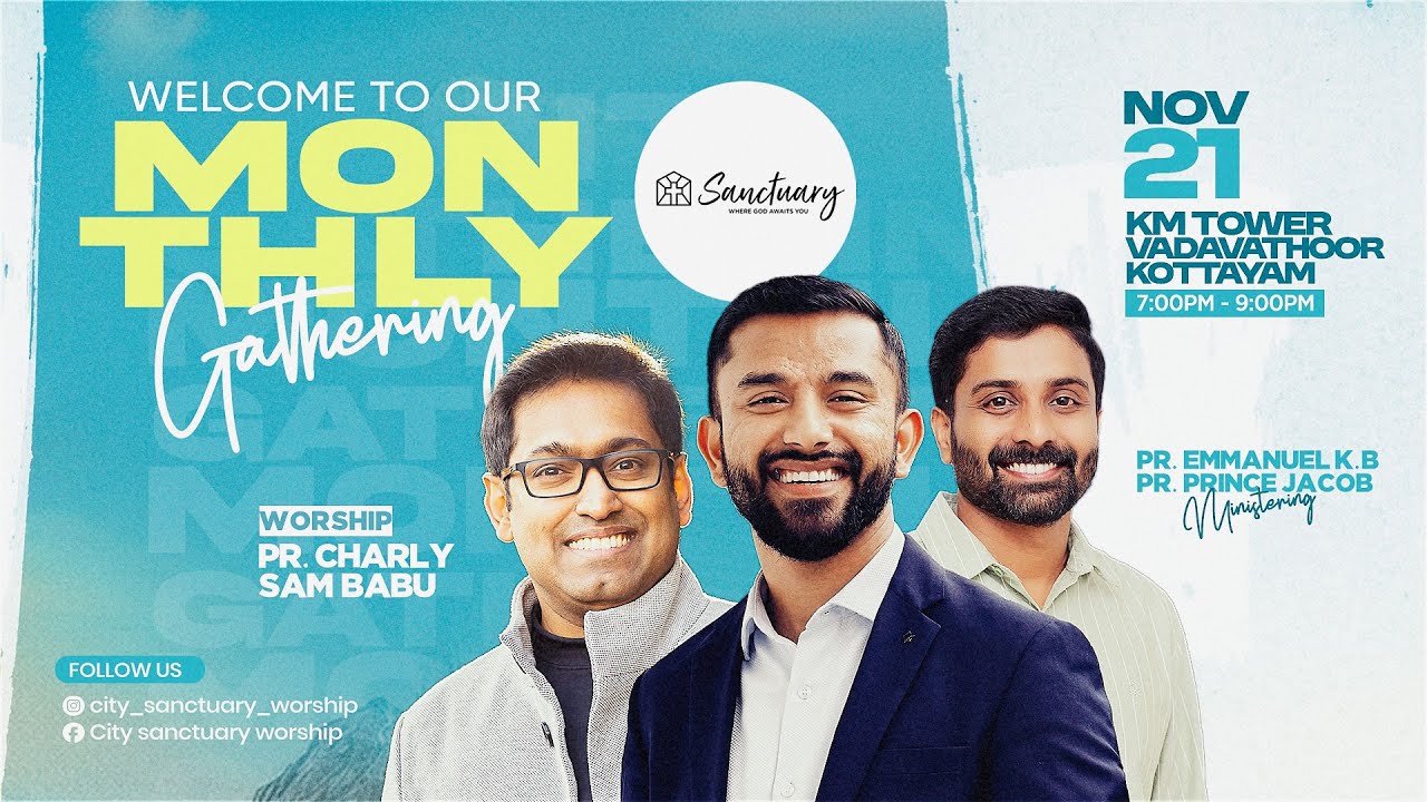 CITY  SANCTUARY  WORSHIP  KOTTAYAM || LIVE  ||  21 NOVEMBER 2025
