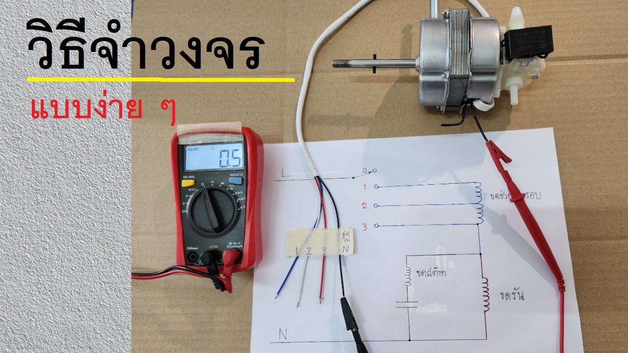 วงจรพัดลม และ สายพัดลม  วิธีจำ วงจรพัดลมได้แบบง่าย ๆ   #พัดลม
