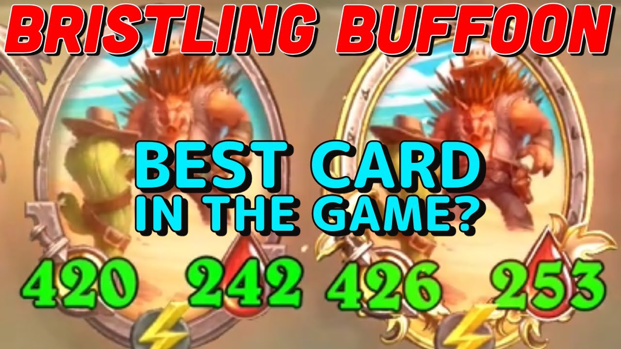 Hearthstone:  -  (Battlegrounds)  - (Bristling Buffoon)  -  Best Card In The Game?