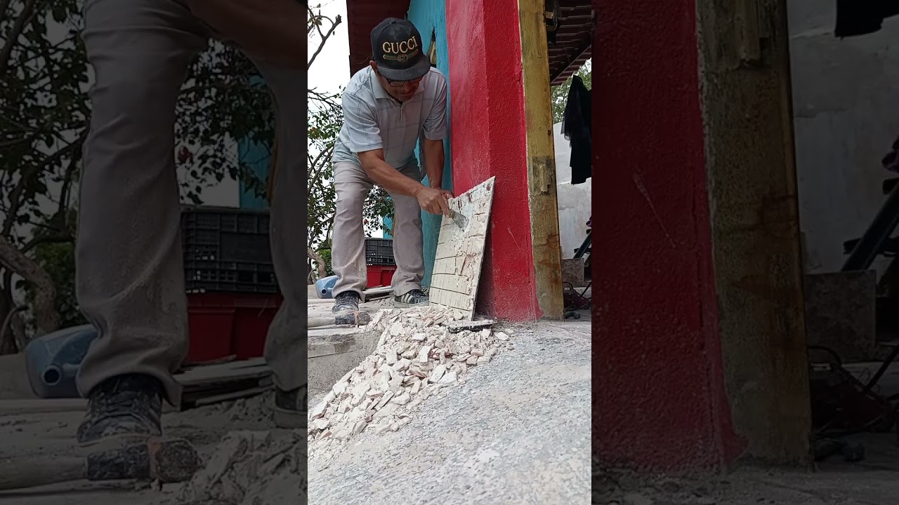 Quitar adhesivo de baldosas...