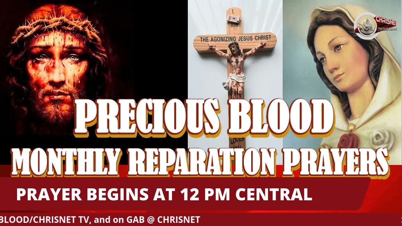 PRECIOUS BLOOD OCTOBER REPARATION PRAYER LIVE STREAM