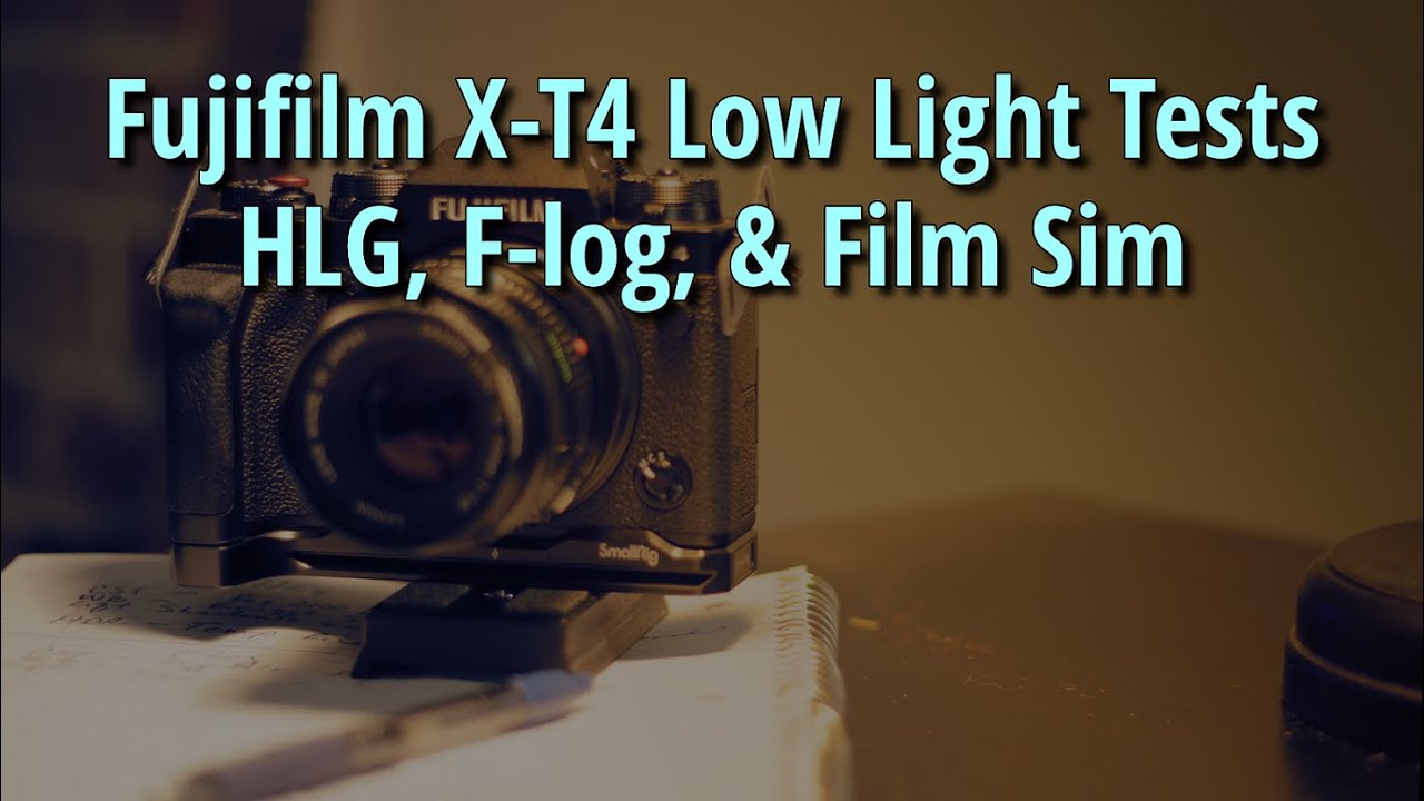 Fujifilm X-T4 Low Light Video Tests | HLG vs F-log vs 8-bit Film Simulation | 4k