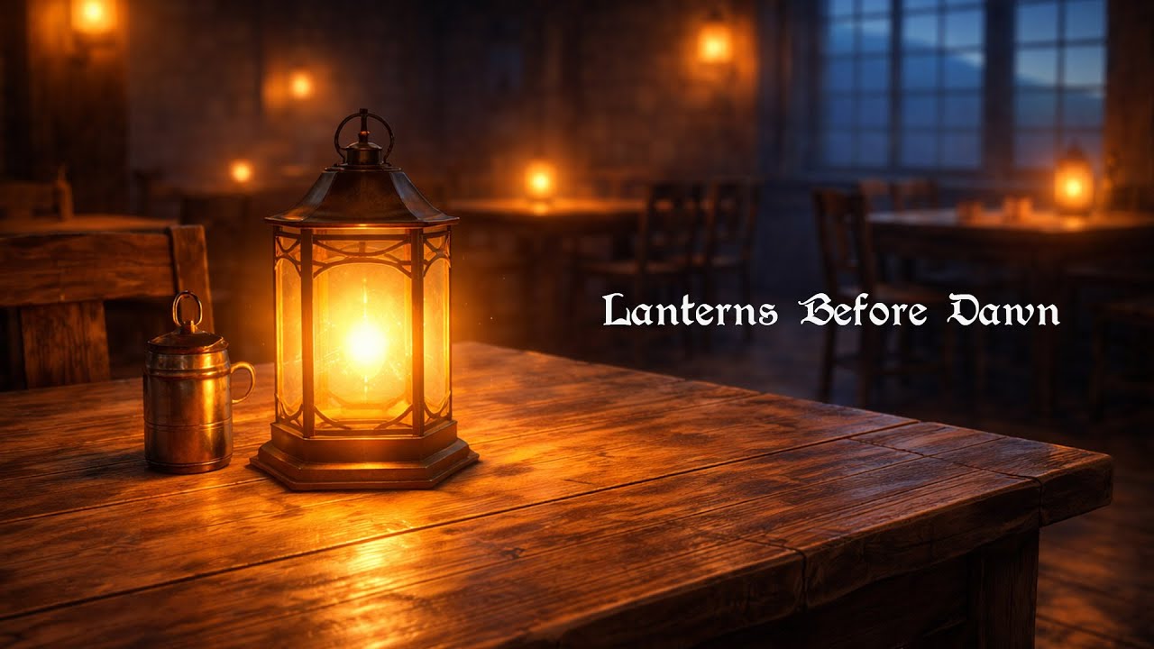 Medieval Tavern Ambiance Music for Focus & Calm | Lanterns Before Dawn