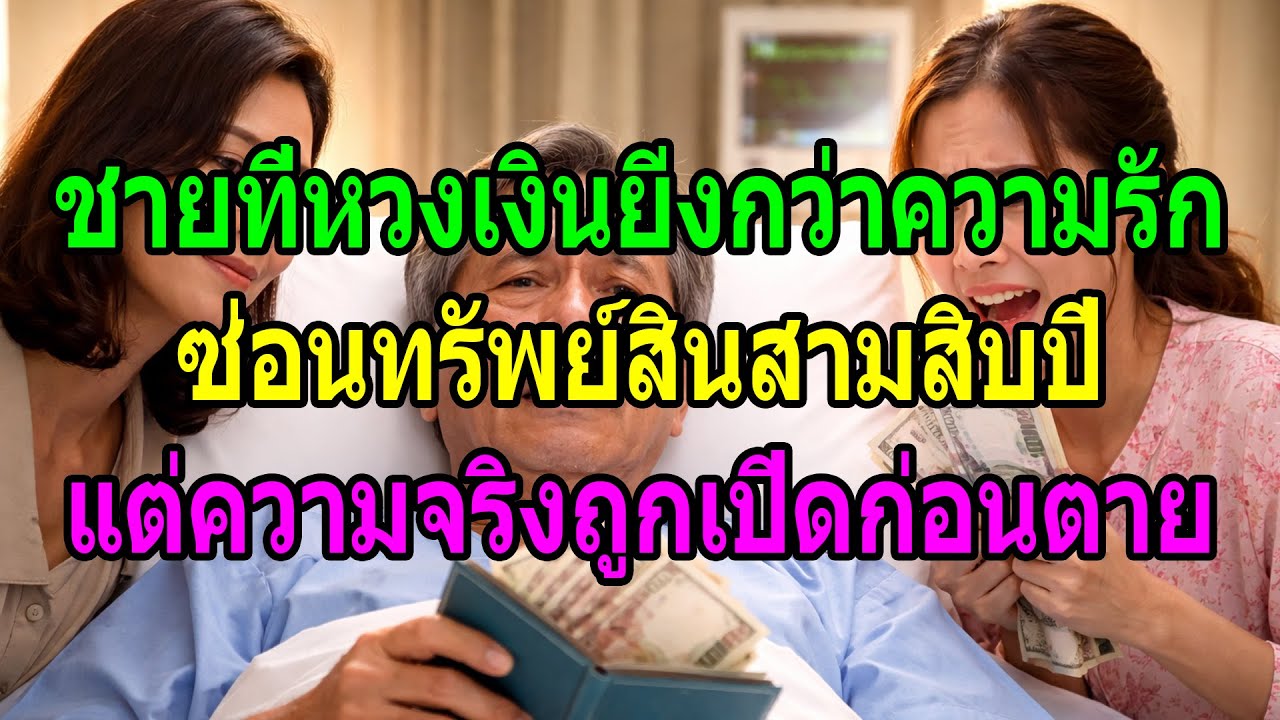 ชายที่หวงเงินยิ่งกว่าความรัก ซ่อนทรัพย์สินสามสิบปี แต่ความจริงถูกเปิดก่อนตาย
