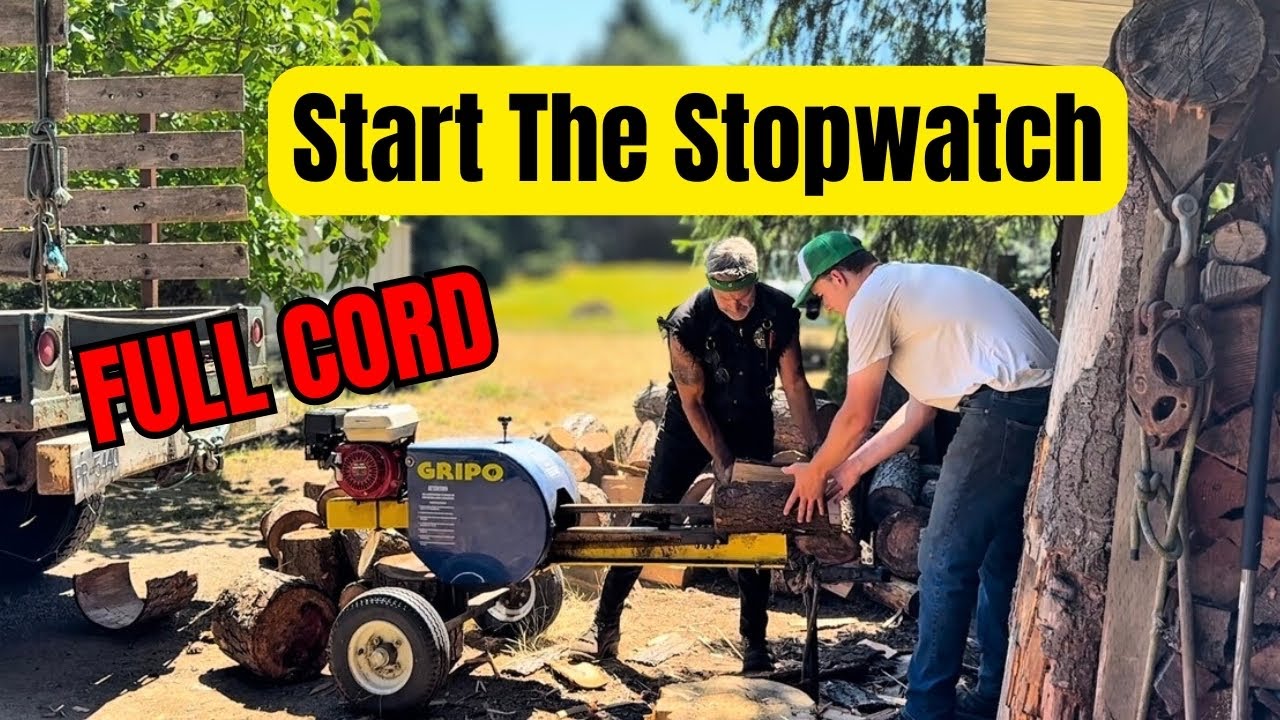 CORD OF WOOD, Split, start to finish, TIMED.