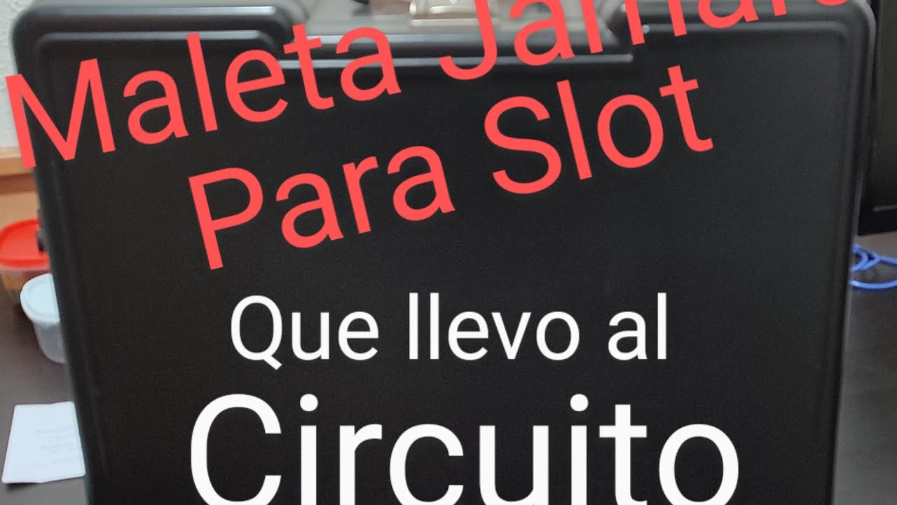 Maleta jamara para slot. Que llevo dentro cuando vamos al circuito de scalextric!!