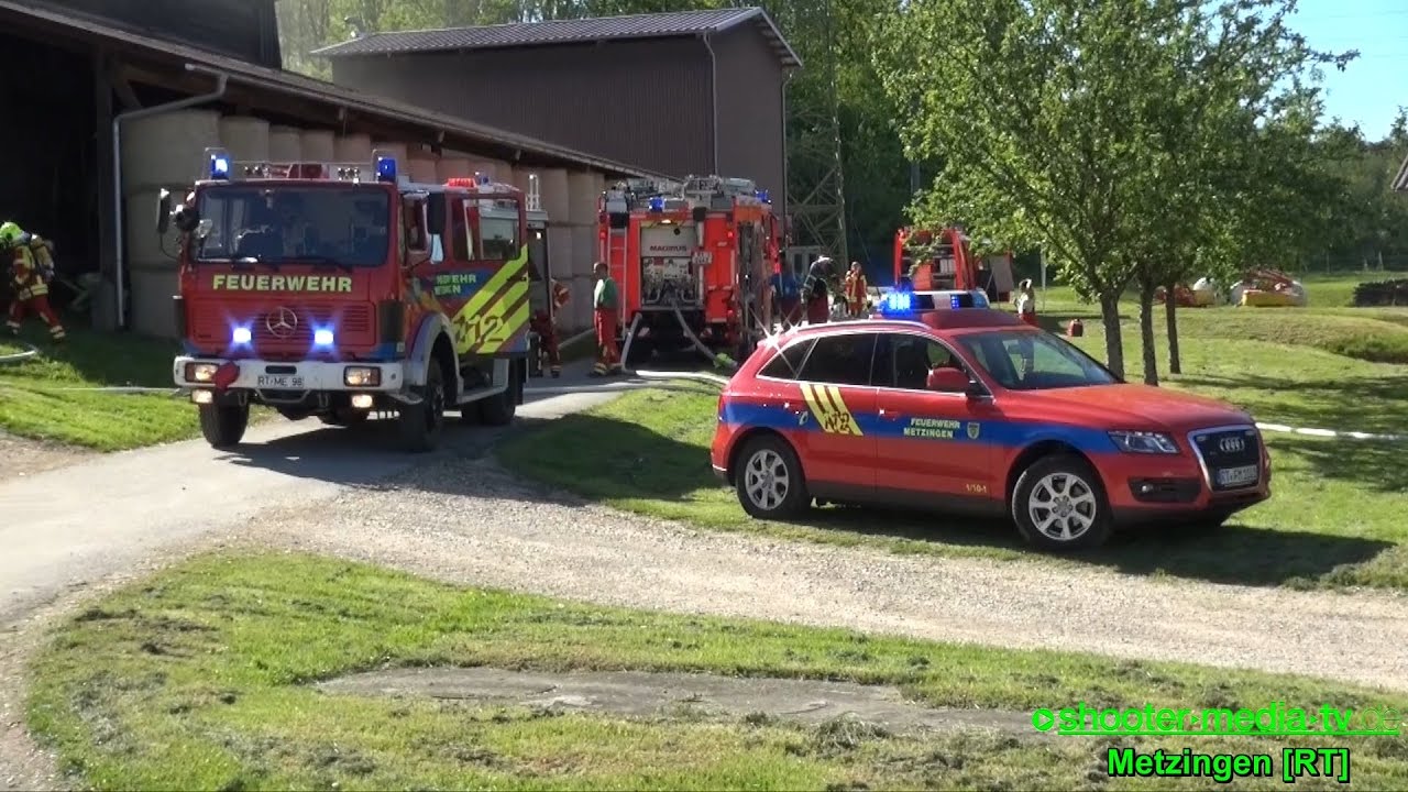 [Brand in Scheune] - FEUERWEHR METZINGEN im BRANDEINSATZ - [E]