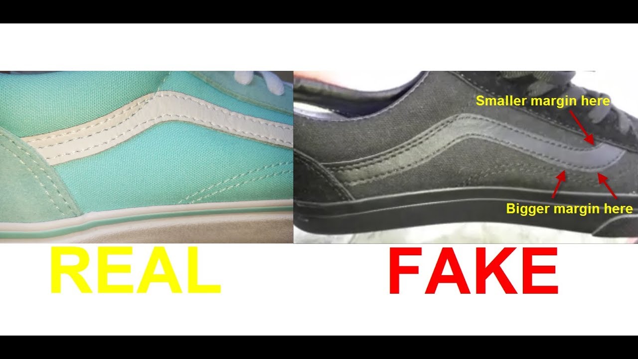 Real vs Fake Vans Old Skool. How to spot fake Vans sneakers