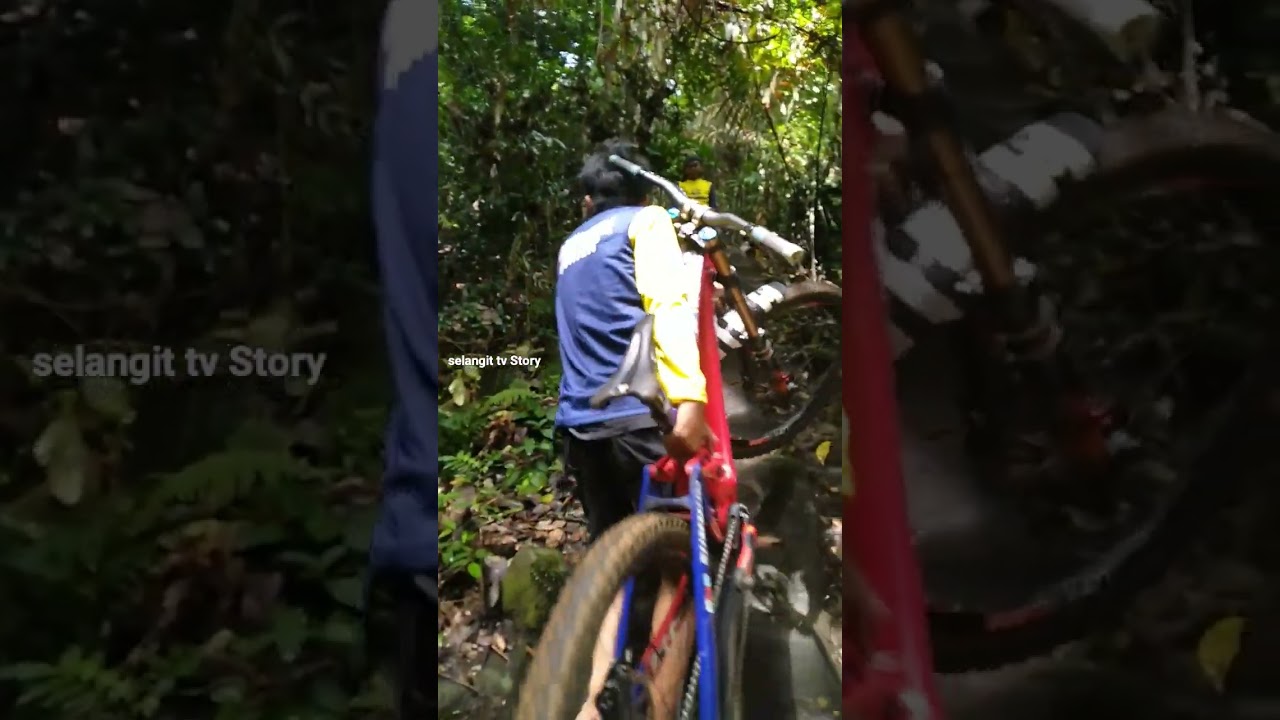 porter mendaki bawak sepeda atlet kejuaraan downhill bukit sulap LLG (5.8.22) 