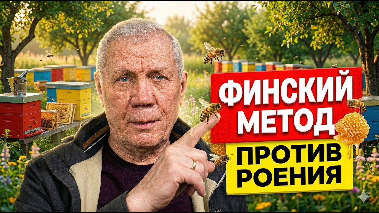 Борьба с роением пчел. Самый простой Финский метод.