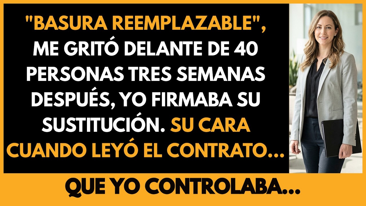 🔥 Ella Me Llamó “Basura Reemplazable” — No Sabía Que Yo Tenía La Firma De €48 Millones