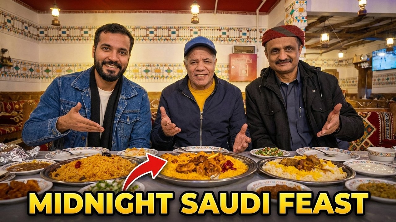 Late Night at a Traditional Saudi Restaurant in Riyadh