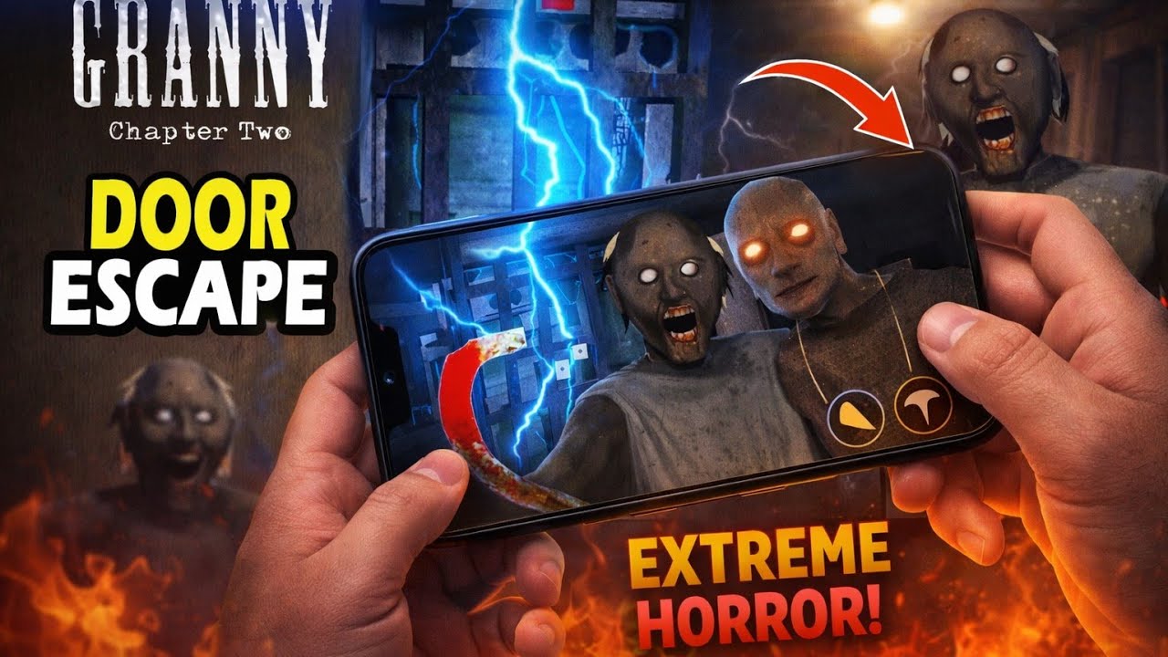 Granny Chapter 2 ka most dangerous door skip trick 😱#world  #granny #gaming 