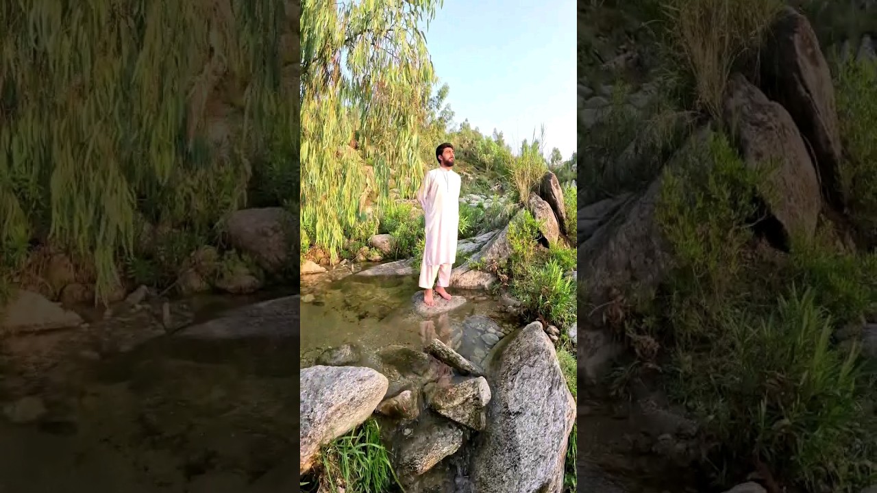 #short Mountain Water Flow #waqaskhanofficial77 #nature #mountaincamping