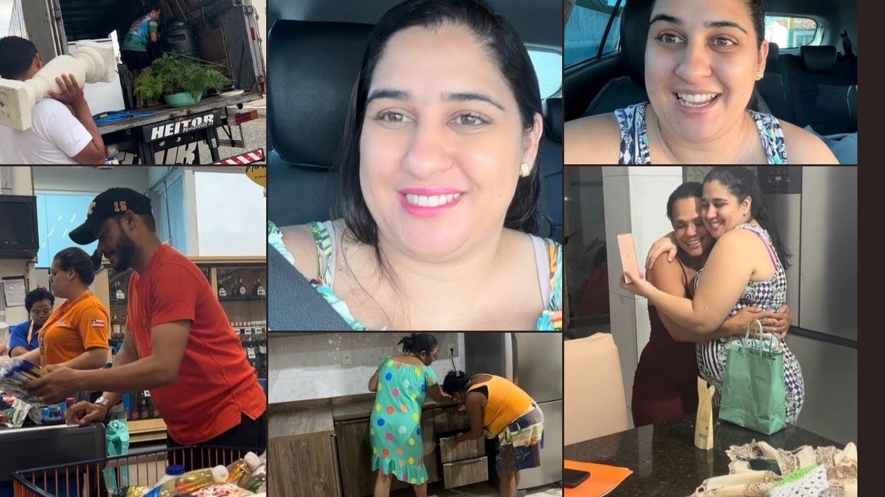 Segundo caminhão com mudança/ fiz compras para casa nova / minha comadre veio mim ajudar ✨