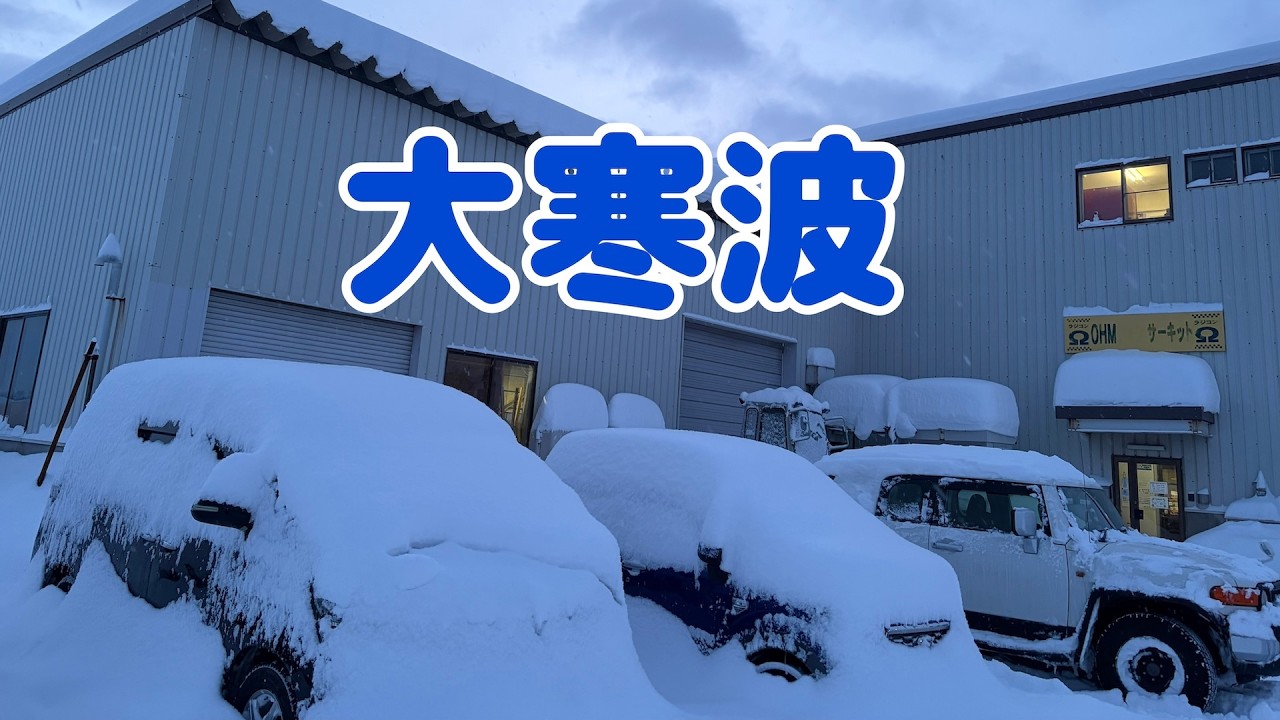 ミニチュアシュナウザー　モク物語🐶 第２３８話　大寒波がきました☃️☔️