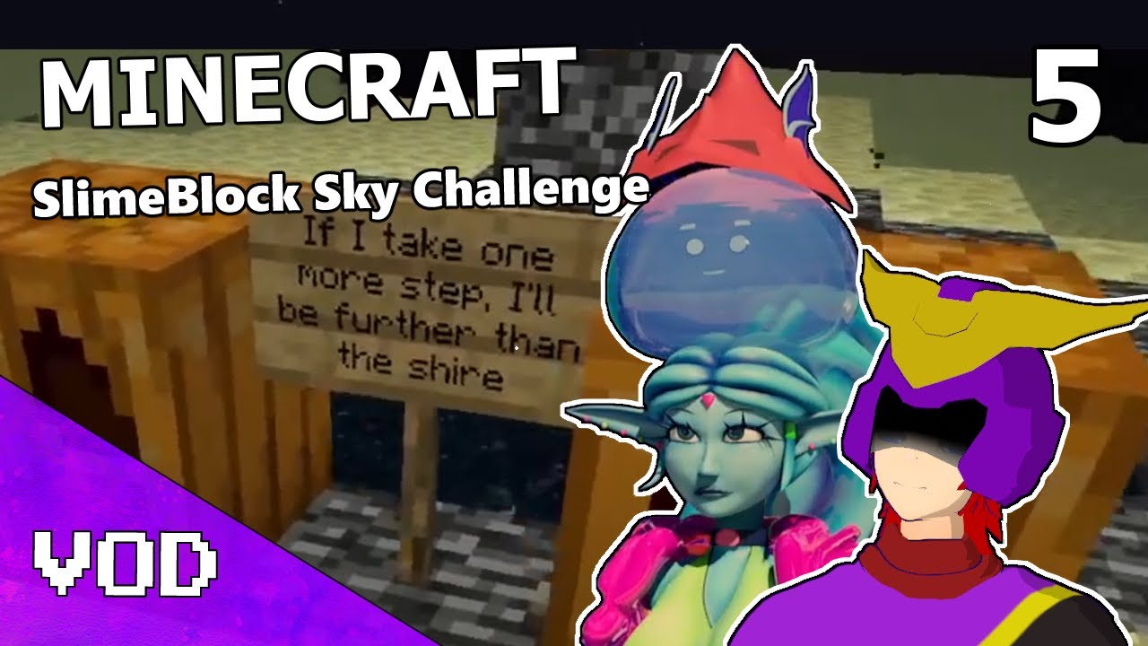 Minecraft - Part 5 - SlimeBlock Sky Challenge | Vanilla Skyblock with @psylimepsylime
