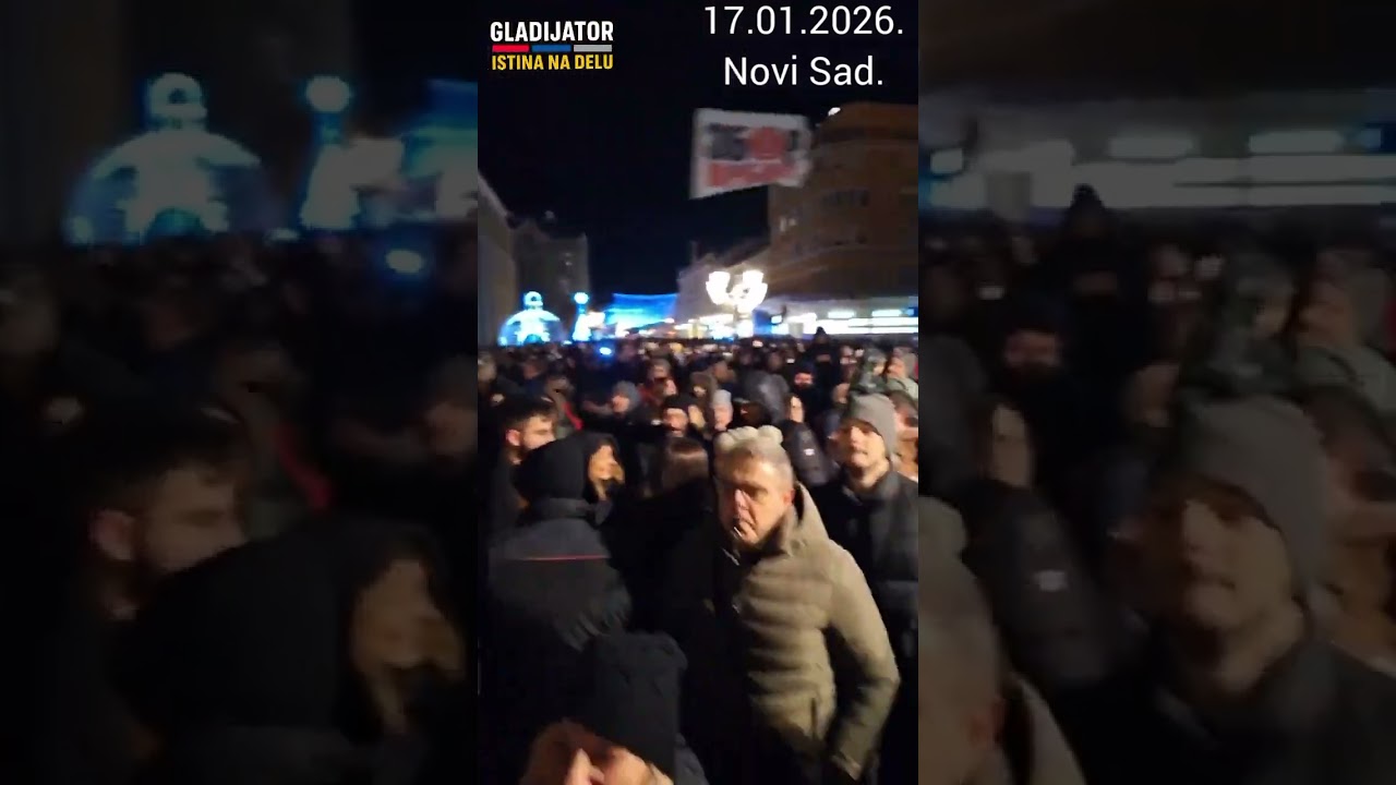 NOVI SAD: KO NE SKAČE TAJ JE ĆACI. #studenti #novisad #srbija #protest