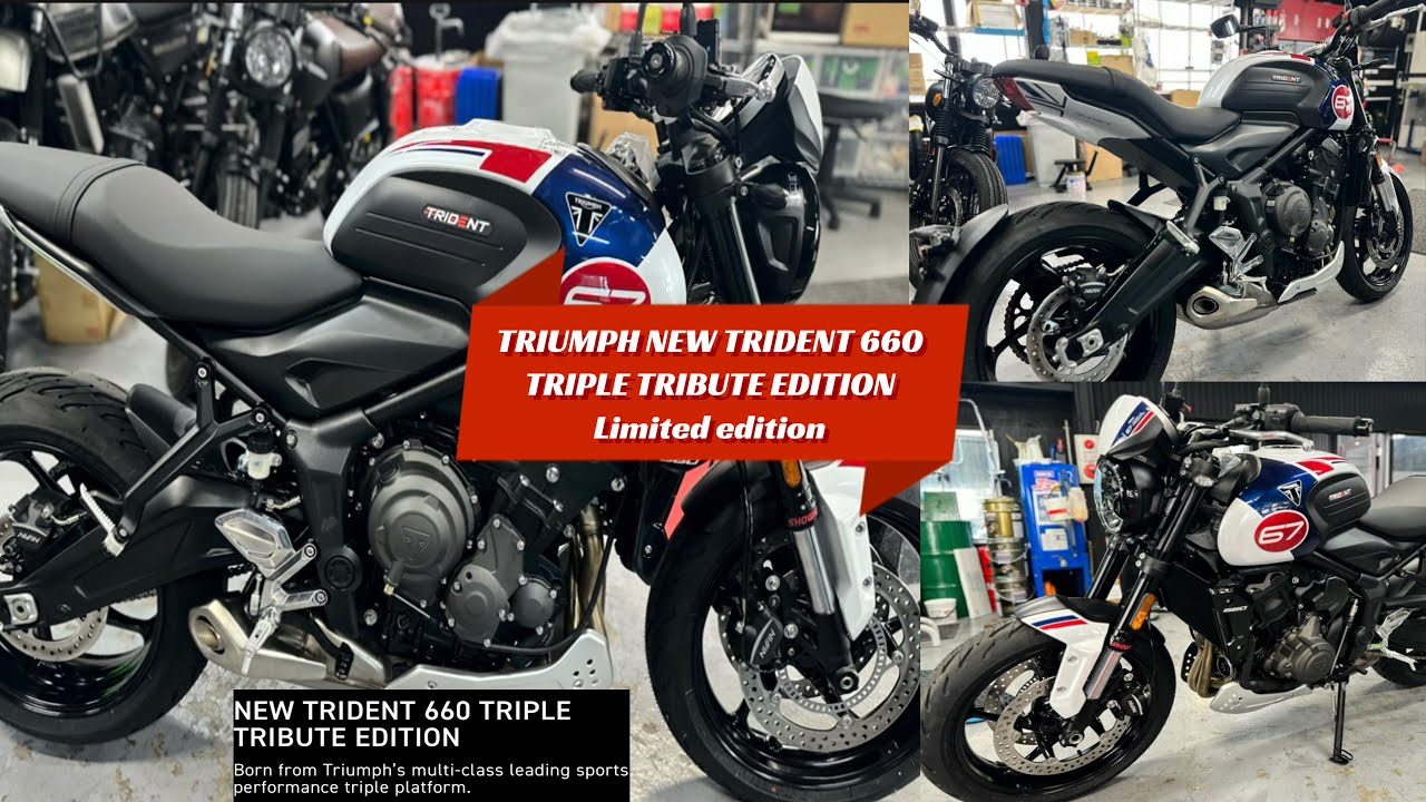 TRIUMPH NEW TRIDENT 660 TRIPLE TRIBUTE EDITION || Limited edition