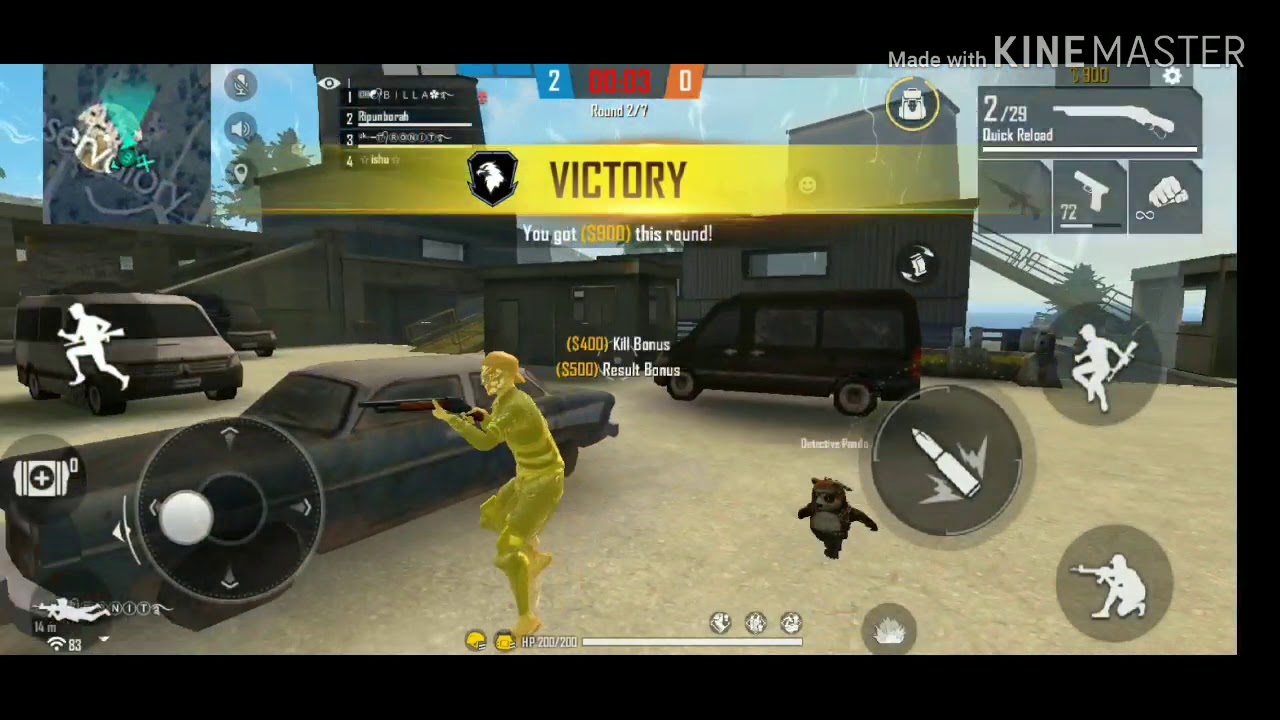 Free fire squad mage 7 kill for new player. RIPUN BORAH...