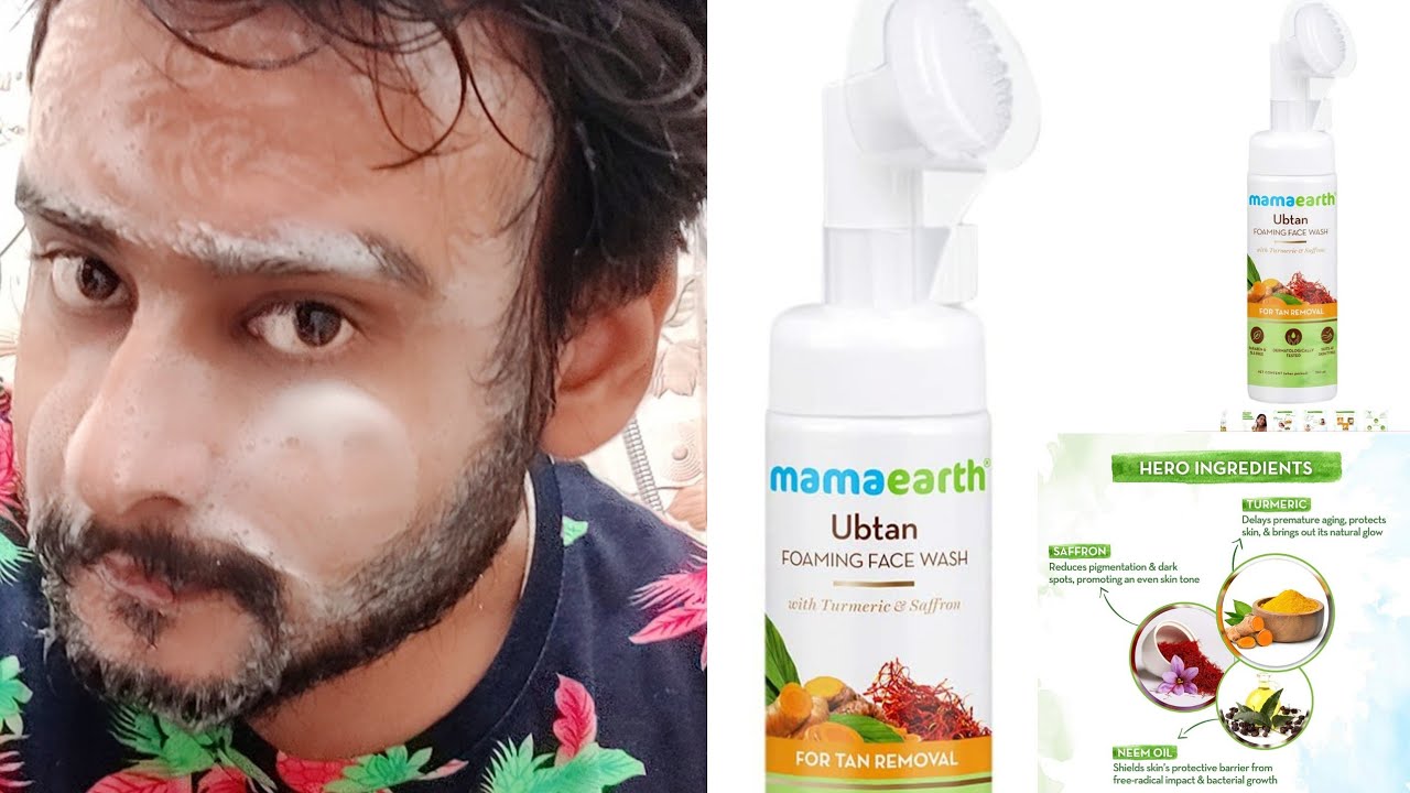 Worth Buying❓ | Mamaearth UBTAN Foaming Face Wash Review & Demo | Anti Tanning / pimple/ dark spots