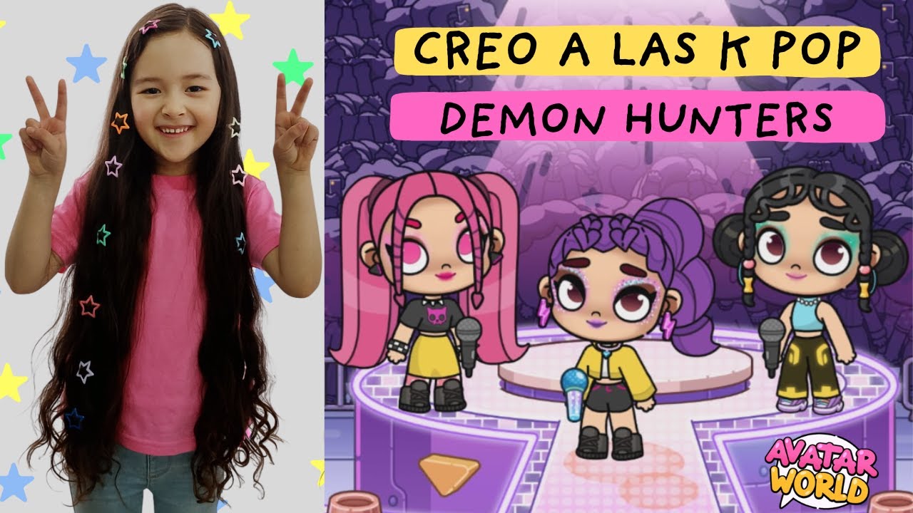 Creo a las K Pop Demon Hunters Huntrix en Avatar World