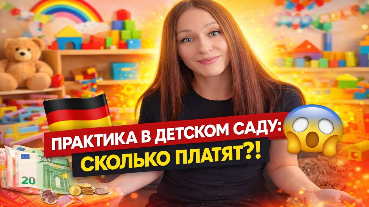 Детский сад в Германии 🇩🇪 СКОЛЬКО платят практикантам? 😯 