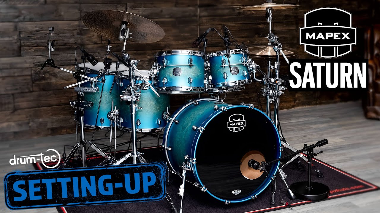 The Stunning Exotic Azure Burst Finish | Setting Up the Mapex Saturn