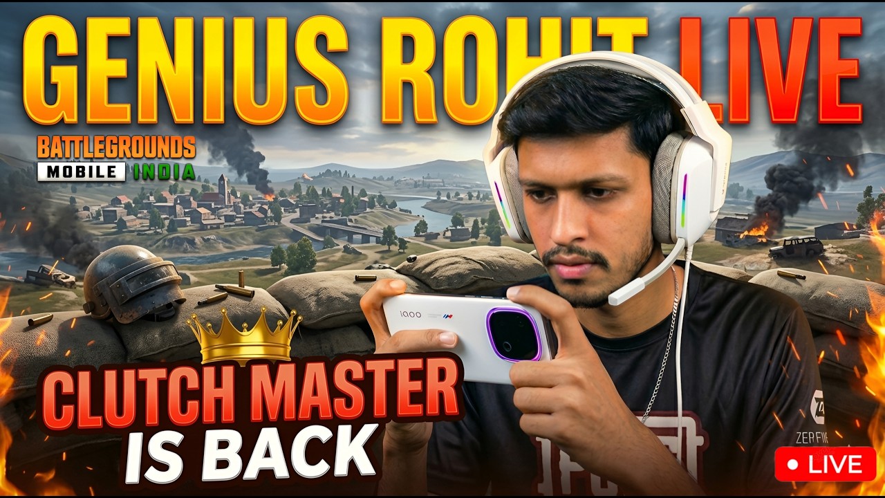 RUSH GAMEPLAY🔥|🔴BGMI MARATHI + HINDI LIVE | GENIUS ROHIT LIVE #bgmilive #bgmimarathi