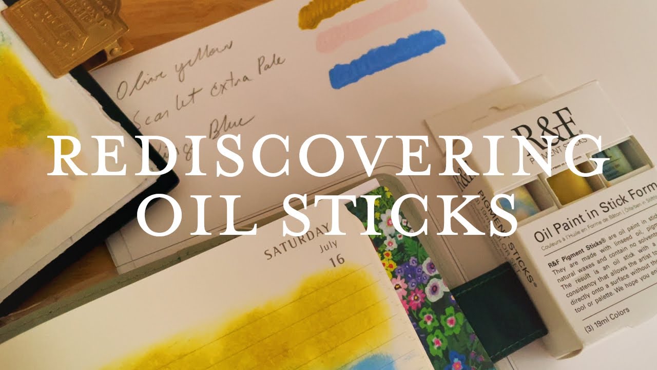 Quiet Studio Time Exploring Oil Sticks